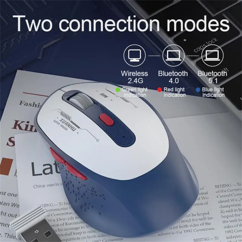 2.4 עכבר אלחוטי G עבור MacBook Windows PC שולחן העבודה של מחשב נייד USB Type-c נטענת אילם המשרד עכבר גיימר 800-1600dpi 6 כפתורים