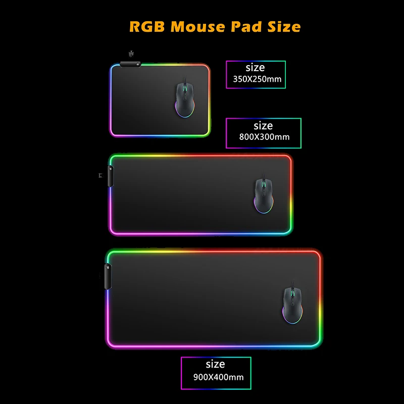 סאקורה Gaming Mousepad משטח עכבר RGB LED גיימר המשרד מחצלת שולחן מחשב Padmouse מקלדת שטיח חם פגודה יפנית פריחת הדובדבן