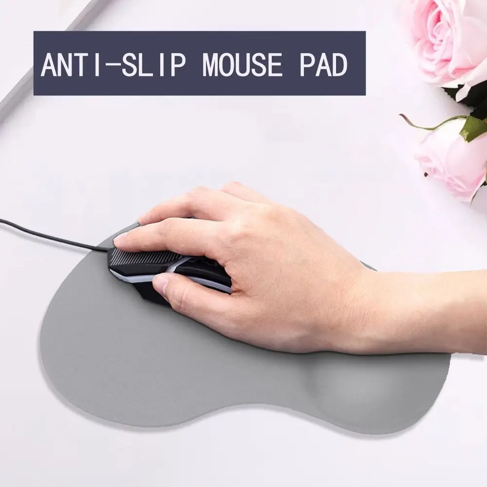 המשרד Mousepad עם ג ' ל כף היד תמיכה ארגונומי משחקי שולחן העבודה משטח עכבר כף היד לנוח רך ללא להחליק משטח עכבר זרוק משלוח
