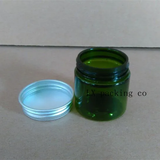 משלוח חינם 30g/ml זהב ברונזה שחור מכסה ירוק שקוף פלסטיק שמנת בקבוקים אמבט מלח הגלולה קרם מדגם קטן צנצנת
