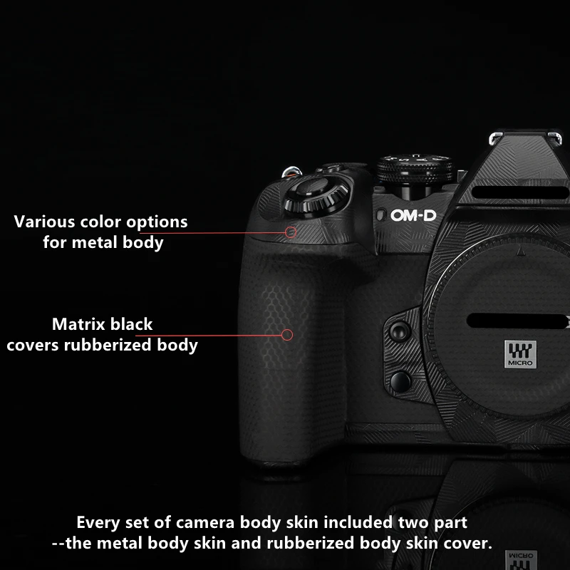 E-M1 M2 המצלמה מדבקה ויניל מדבקות עור לעטוף כיסוי עבור אולימפוס OM-D E-M1 Mark II המצלמה פרימיום עוטפת המקרים