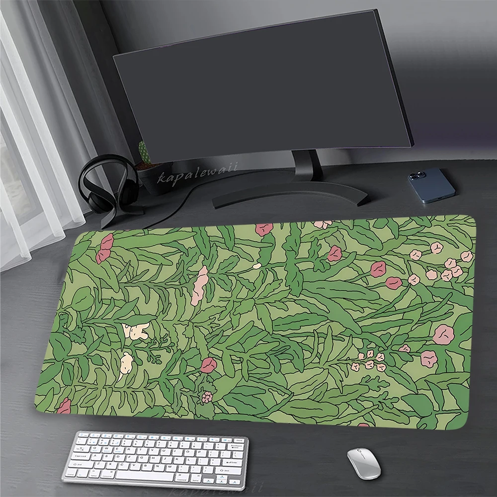 Kawaii חמוד משחק מחשב גדול משטח עכבר המשחקים XXL Mousepad גיימר השולחן מחצלת מקלדת רפידות העכבר מחצלת צמח שטיח 900x400mm
