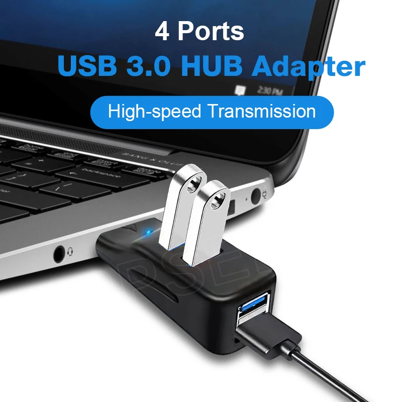 מהירות גבוהה USB 3.0 HUB רב מפצל מתאם 4 יציאות U דיסק קורא שושנה מחשב אביזרים למחשב Macbook נייד מחברת