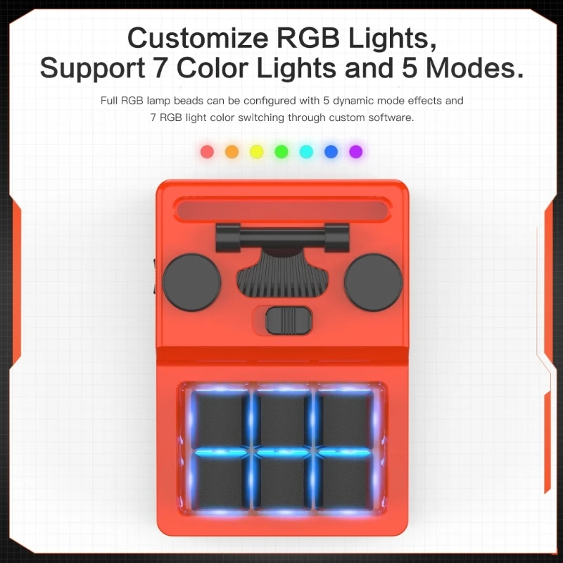 2023 חדש RGB מותאם אישית כפתור מקלדת לתכנות מאקרו מקלדת 6 2 מפתחות ידית המשחקים מקלדת מיני להעתיק ולהדביק תכנות Hotswap