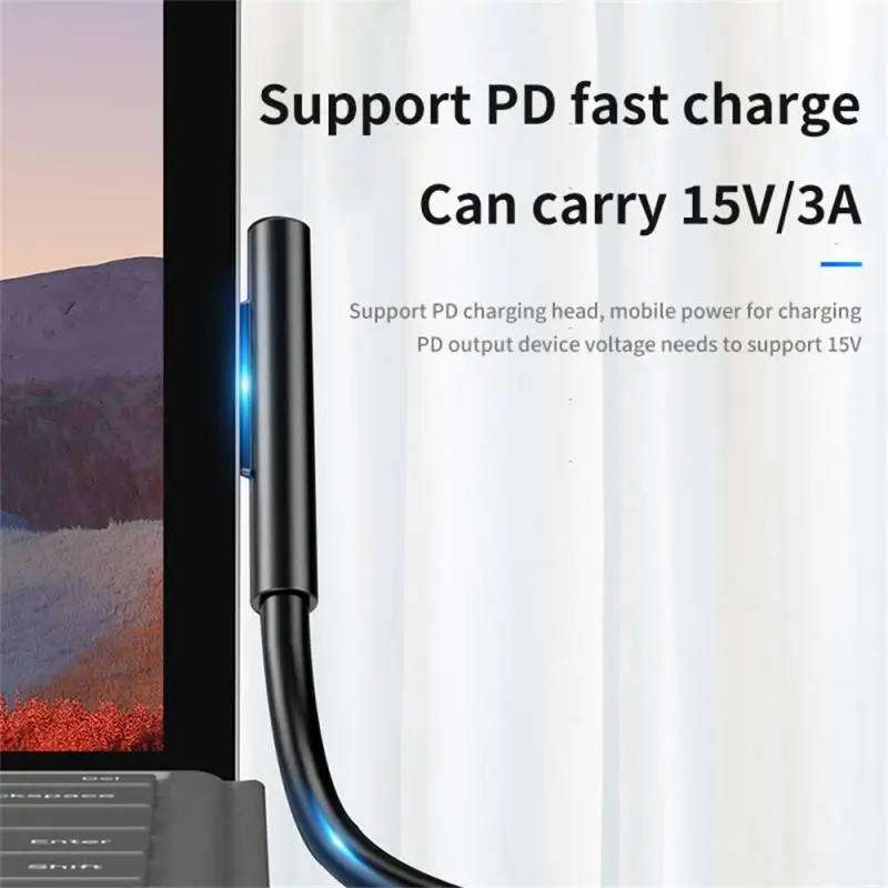חדש 15V 3א USB C סוג C משטרת תשלום חשמל כבל טעינה מהירה כבל מתאם מטען על פני השטח של Microsoft Pro6 Pro5 Pro4 3