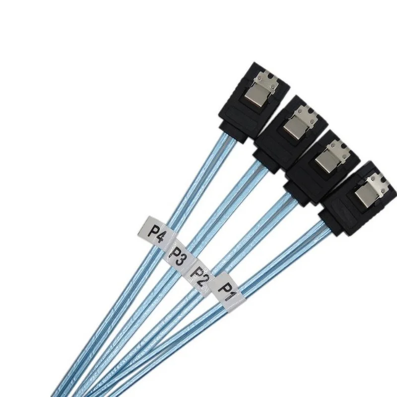 2 סוגים SATA III כבל 12Gbps 7pin נקבה ישר ישר זווית נשית כבל נתונים עם נעילת בריח 0.5 m 1m כחול