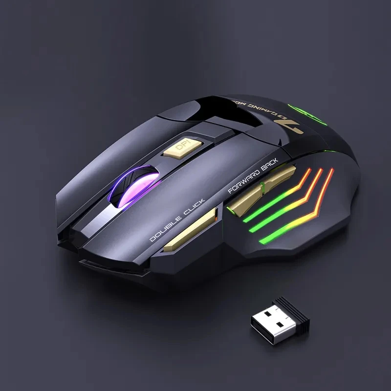 חדש X7 נטענת 2.4 GHZ אלחוטי עכבר גיימר עכבר מחשב מסוג-C המשחקים המשרד עכבר ארגונומי Mause 3200 DPI שקטה עכברים