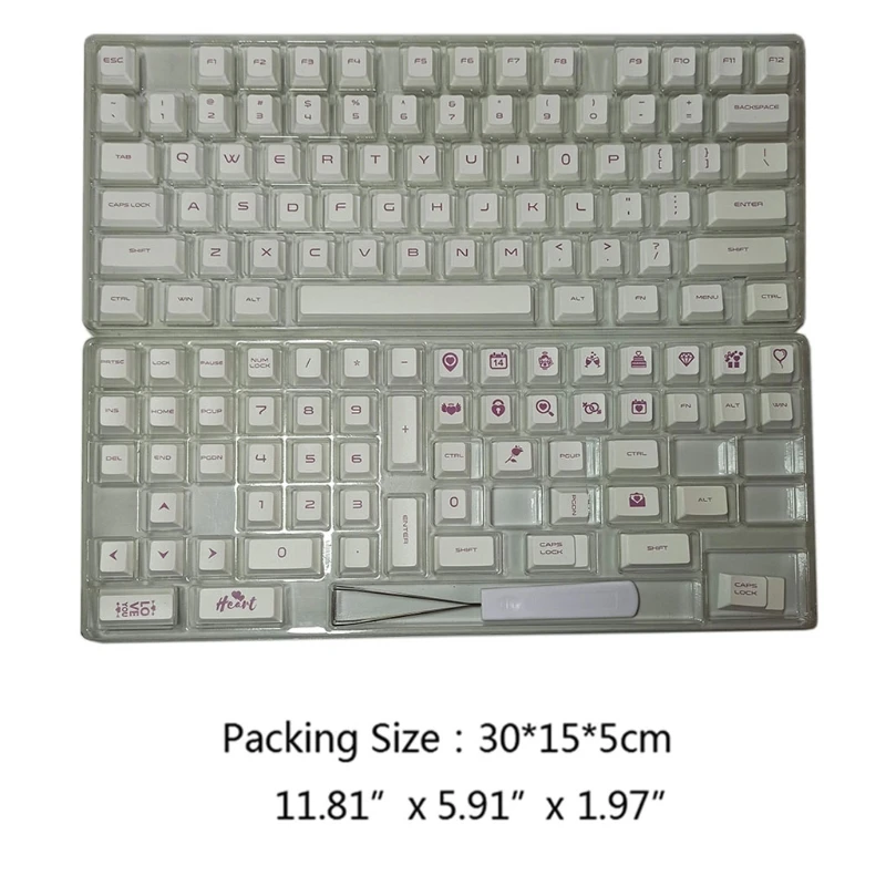 Q1JF 134 מפתחות / סט דובדבן פרופיל מותאם אישית ויולט על קרם הנושא המקורי Keycaps PBT צבע סובלימציה Keycaps על דובדבן MX