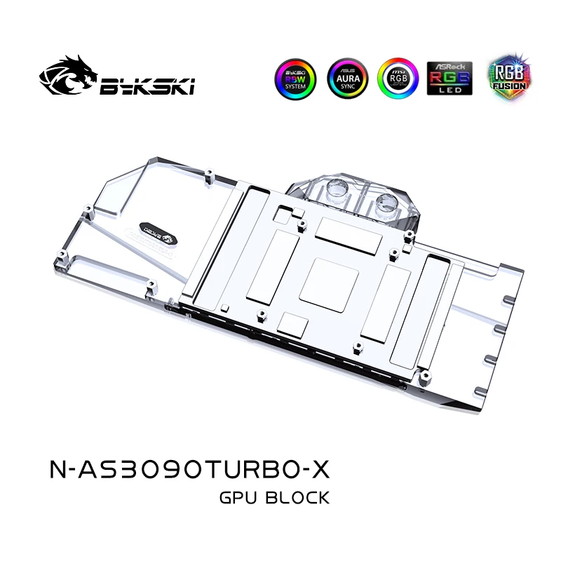 Bykski GPU מים לחסום עבור ASUS RTX3090/3080ti טורבו כרטיס וידאו מקורר/עם אם-אחוריים נחושת רדיאטור coolling,N-AS3090TURBO-X