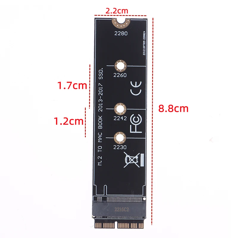M2 SSD מתאם מ. 2 PCIE NVME SSD ממיר את כרטיס ה-Macbook Air Pro 2013 2014 2015 2017 שנה A1465 A1466 A1398 A1502 A1419