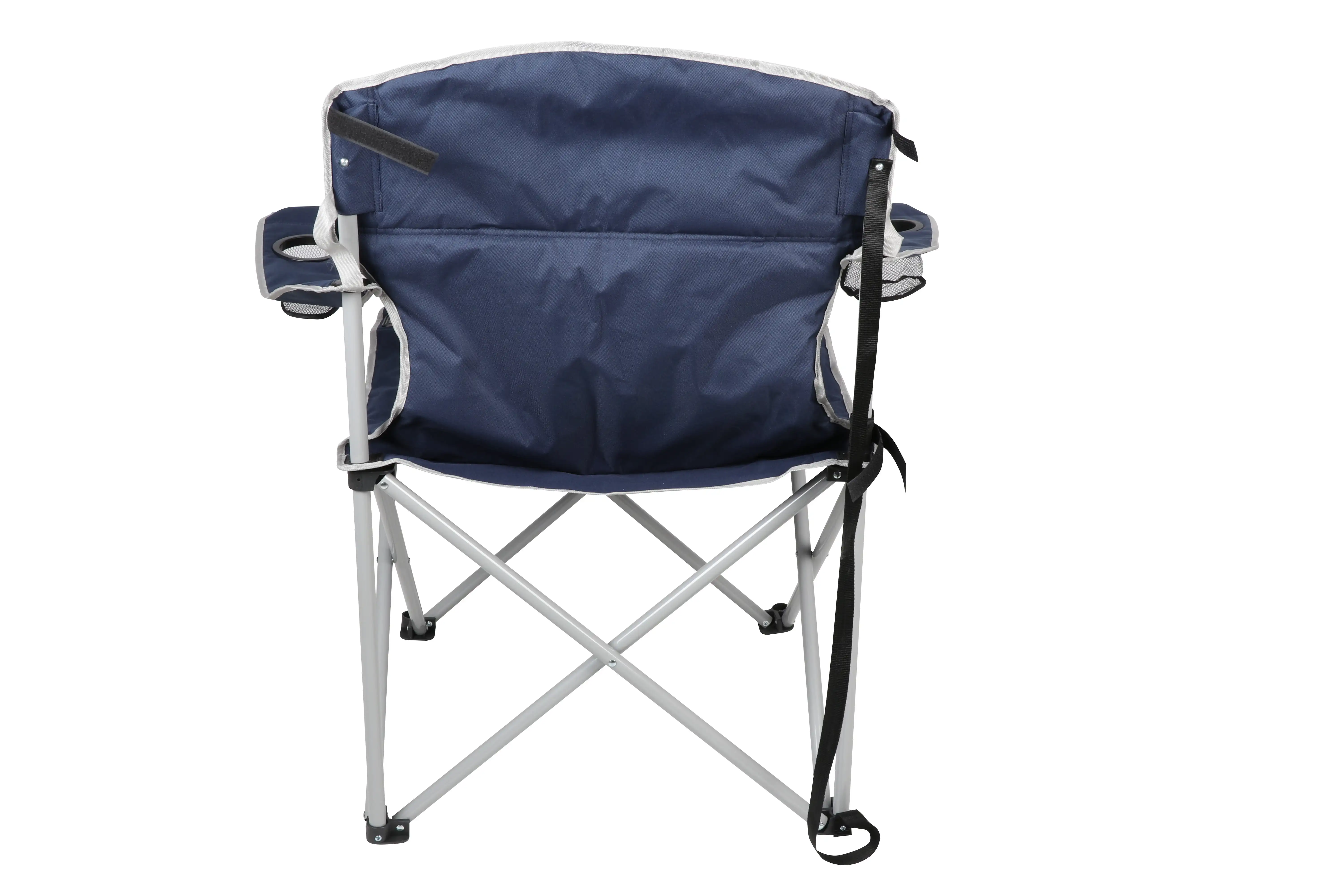 גדול וגבוה הכיסא עם מחזיקי גביע, כחול חוצות כיסאות קמפינג כיסא מתקפל ריהוט גן