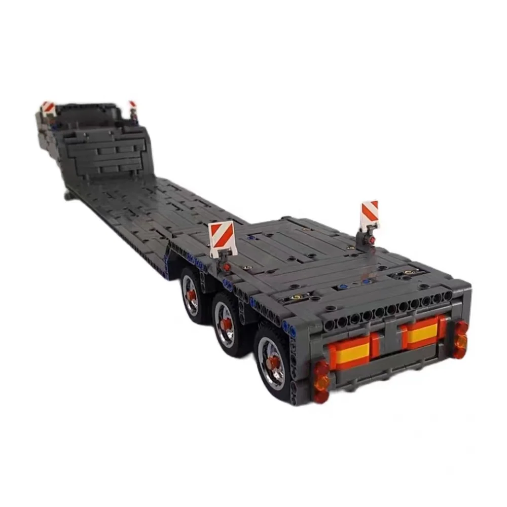 MOC-35223 מגוון רחב של משאיות עם מוט ההיגוי נמוכה טעינה טריילר התאספו בניין צעצועים