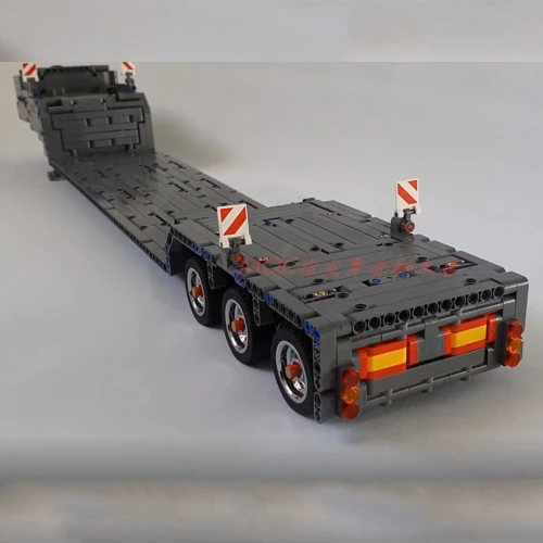 MOC-35223 מגוון רחב של משאיות עם מוט ההיגוי נמוכה טעינה טריילר התאספו בניין צעצועים