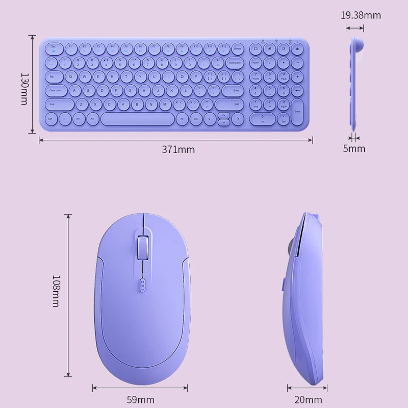 2.4 G מקלדת ועכבר אלחוטיים ערכת עבור Macbook נייד מחשב גיימר מחשב שקט ארגונומי קסם משחקים מקלדת עכבר אלחוטי