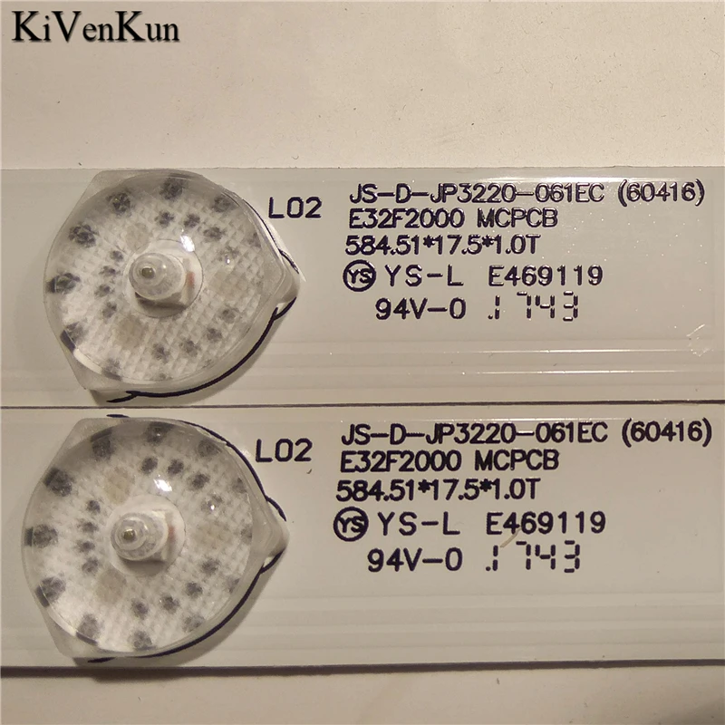 טלוויזיה מנורות מטריצת LED אחורית רצועות עבור VEKTA LD-32SR4215BT 32inch ברים ערכות LED להקות JS-ד-JP3220-061EC שליטים מאמר קו