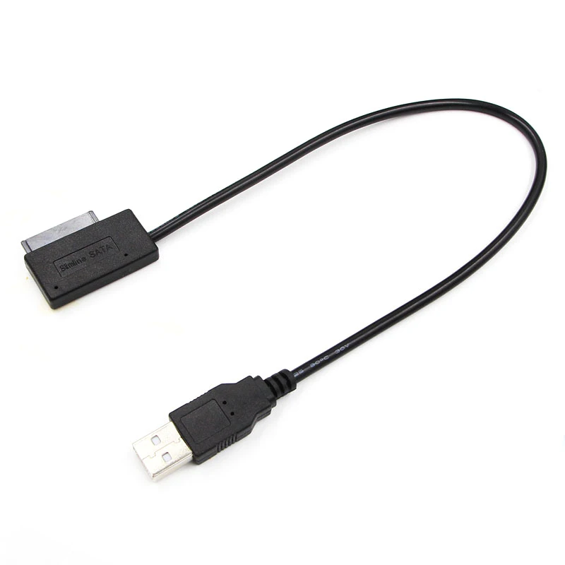 1/2PCS המחברת USB 2.0 ללכת מיני Sata II 7 + 6 13Pin מתאם ממיר טלוויזיה בכבלים voor נייד CD/DVD ROM דק נסיעה כבל נתונים