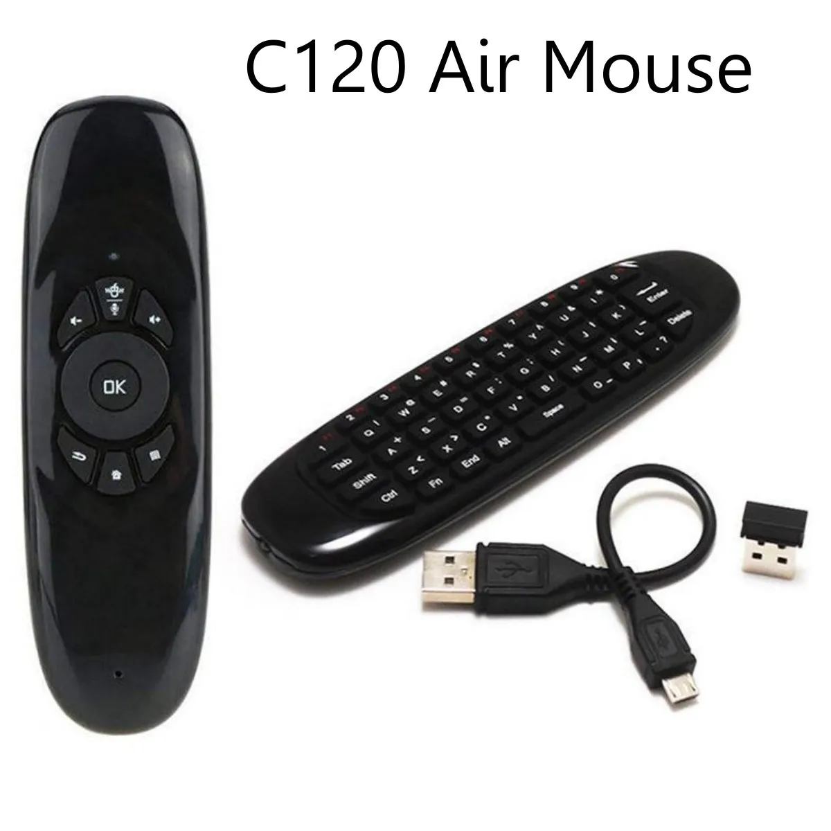 מיני עכבר אוויר C120 לעוף אוויר עכבר אלחוטי מקלדת airmouse עבור אנדרואיד תיבת הטלוויזיה/מחשב/טלוויזיה חכמה טלוויזיה מיני נייד
