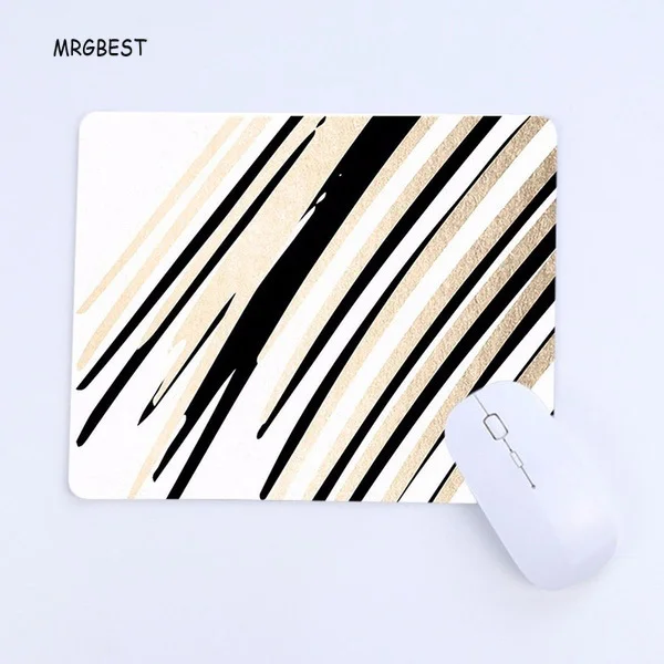 שחור ולבן יצירתי קו משטח עכבר High-end איכות Mousepad השחקנים שטיח למשחקים אמנות משטח עכבר גומי השולחן רפידות