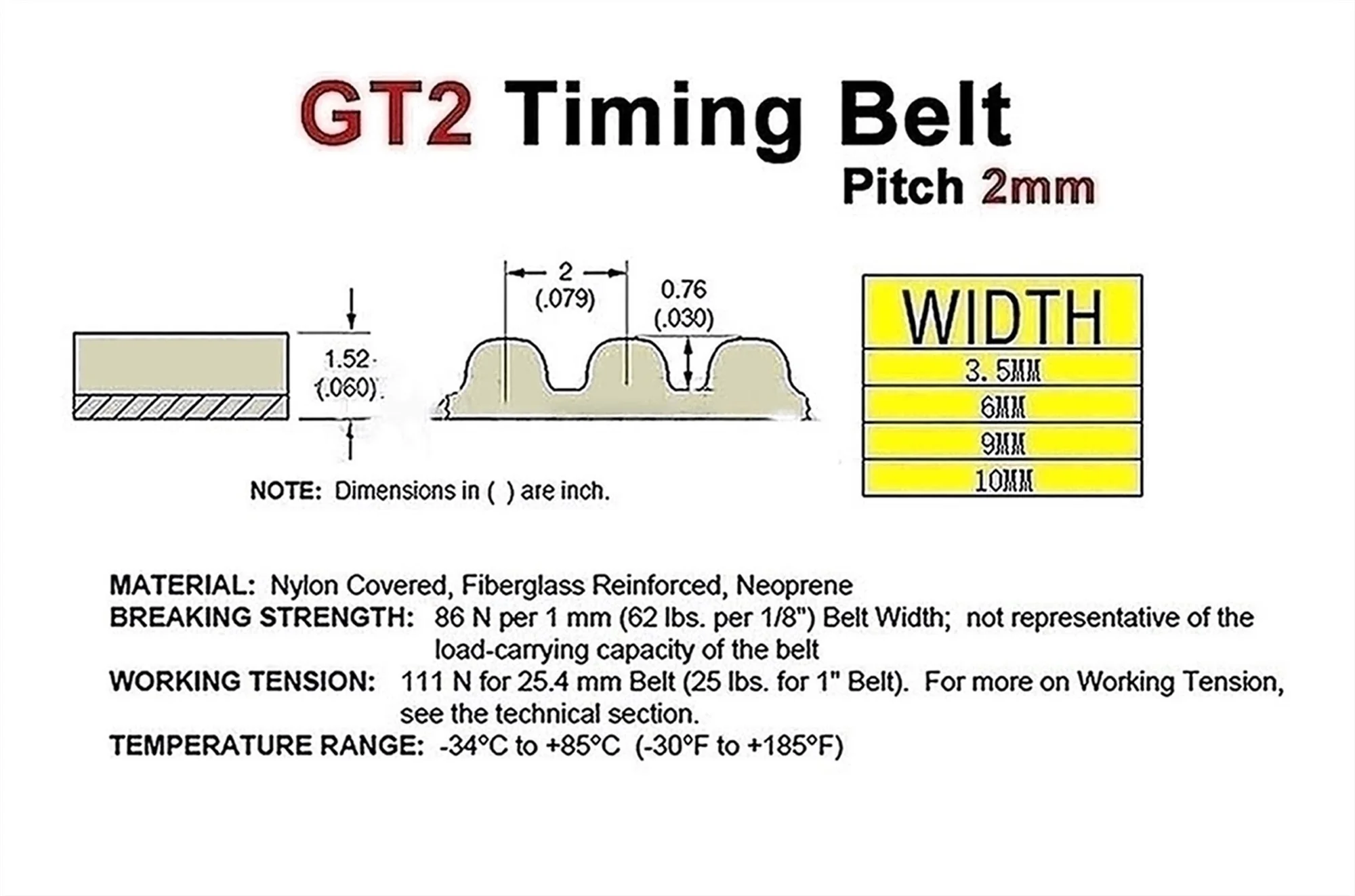 GT2 הנהג חגורה 336-2GT-6 תזמון חגורה לולאה סגורה גומי L=336mm W=6/9/10mm, מדפסת 3D גומי חגורה
