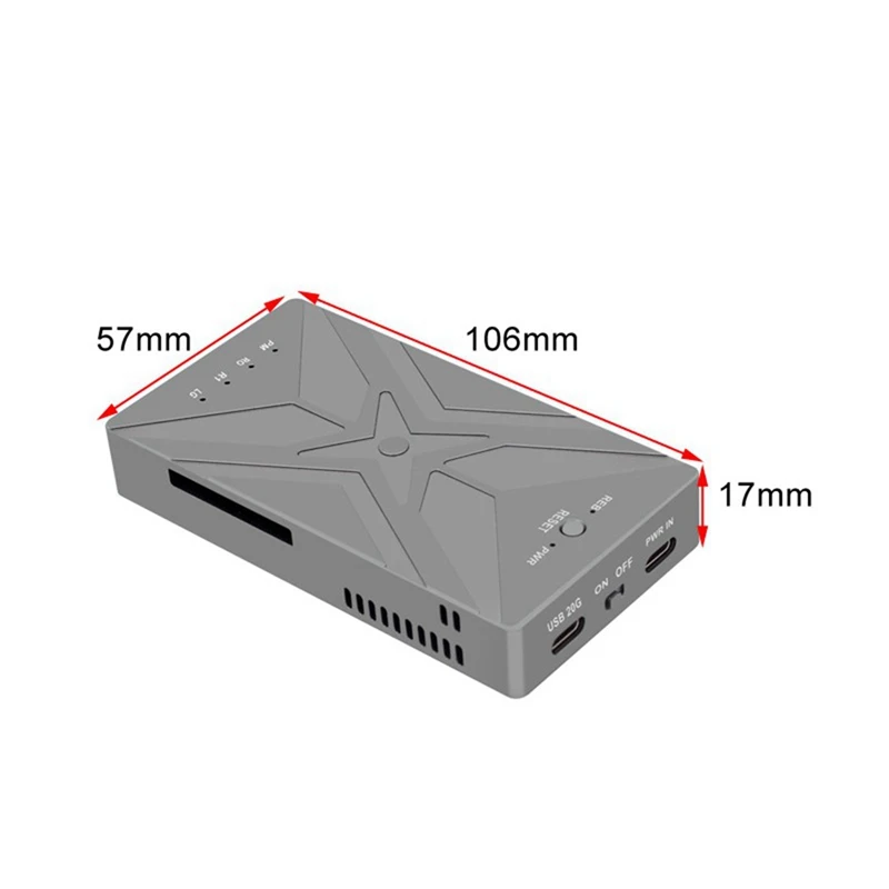 M. 2 NVME SSD פשיטת כפול מפרץ M2 SSD מקרה תמיכה M. 2 Nvme SSD על דיסק SSD דיסק קשיח סוג תיבת C-USB3.2 GEN2 20Gbps