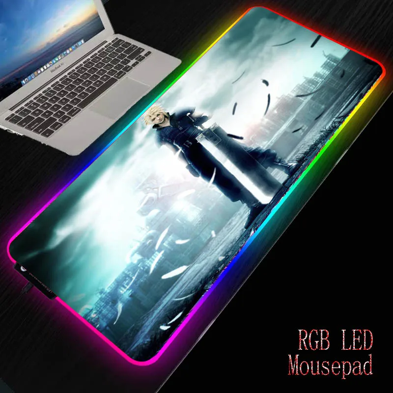 MRGBEST פנטזיה הסופי גיימר מחשב Mousepad RGB Mause משטח גדול Mousepad XXL על השולחן מקלדת LED עכברים מחצלת Dropshipping
