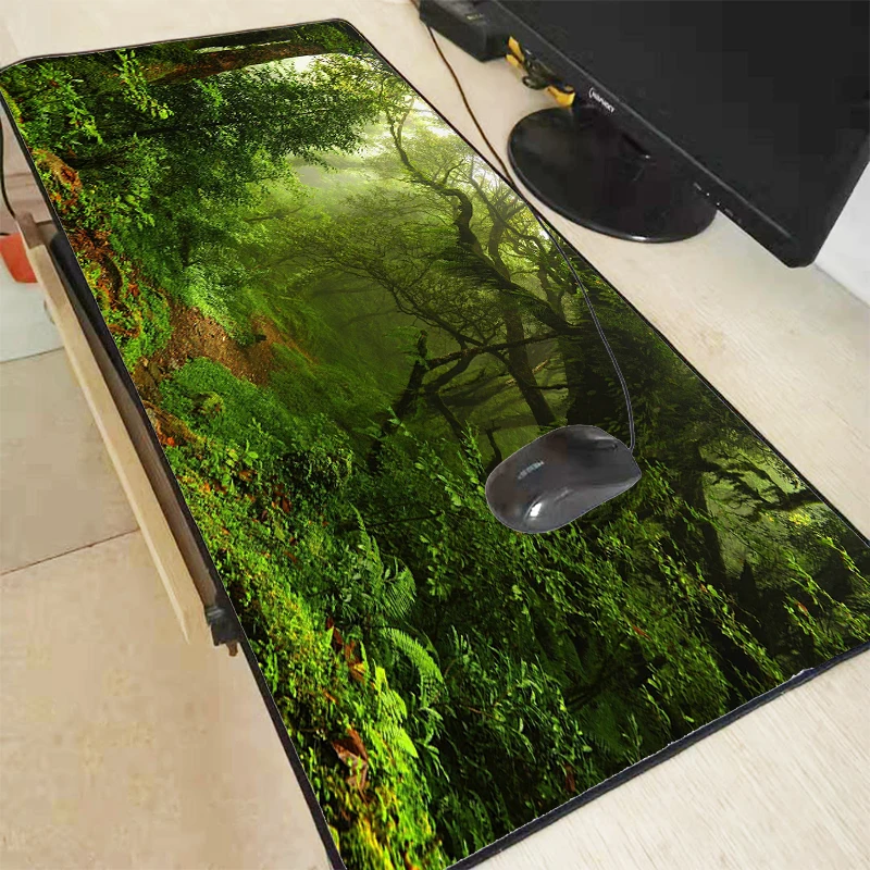 MRGBEST עצי היער משטח עכבר המשרד אביזרים השולחן שטיח משטח עבור עכבר מחשב שולחן שטיח למשרד שטיח שולחנות ההימורים Mausepad