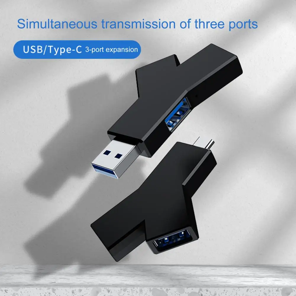 רכזת אלחוטית קטנה Multi-port הרחבה קומפקטית אלחוטית 3 ב-1 USB 3.0 HUB מתאם אביזרים למחשב
