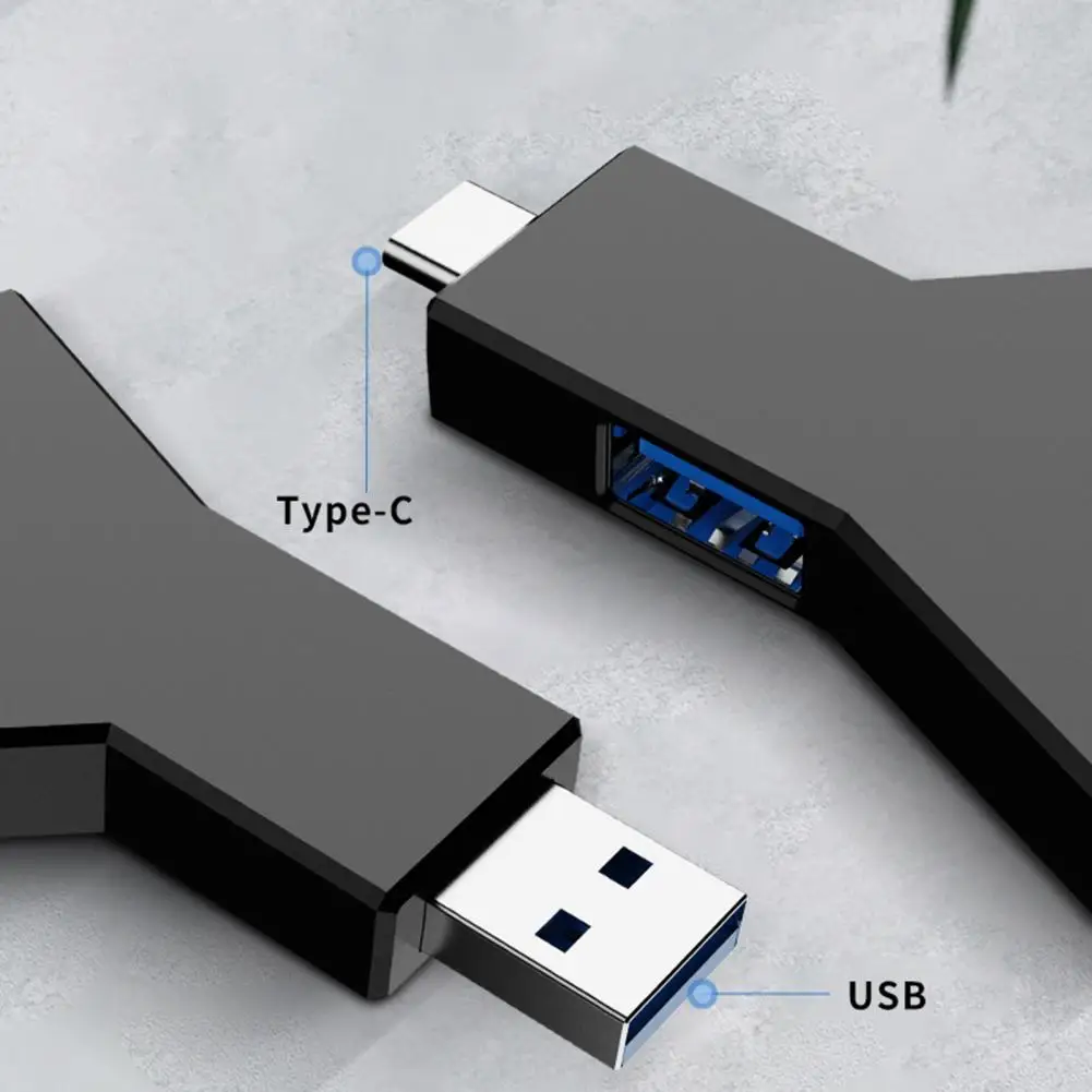 רכזת אלחוטית קטנה Multi-port הרחבה קומפקטית אלחוטית 3 ב-1 USB 3.0 HUB מתאם אביזרים למחשב