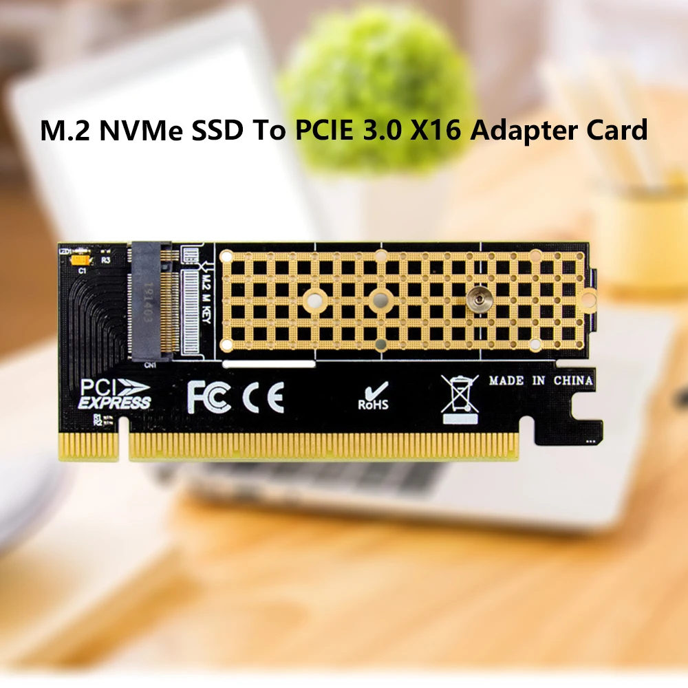M. 2 PCIE x16 כרטיס מתאם Pci-e מ'.2 להמיר מתאם NVMe SSD מתאם m2 M מפתח ממשק PCI Express 3.0 x4 2230-2280