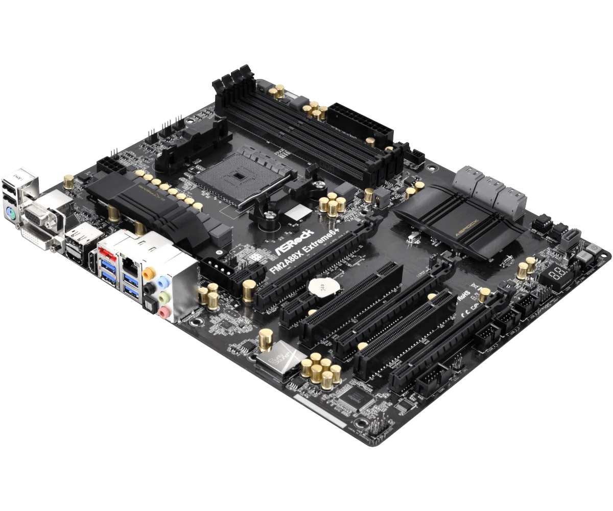 Socket FM2/FM2+ לוח אם ASRock FM2A88X Extreme6+ לוח אם AMD A88X 4×64GB DDR3 PCI-E 3.0 USB3.0 ATX