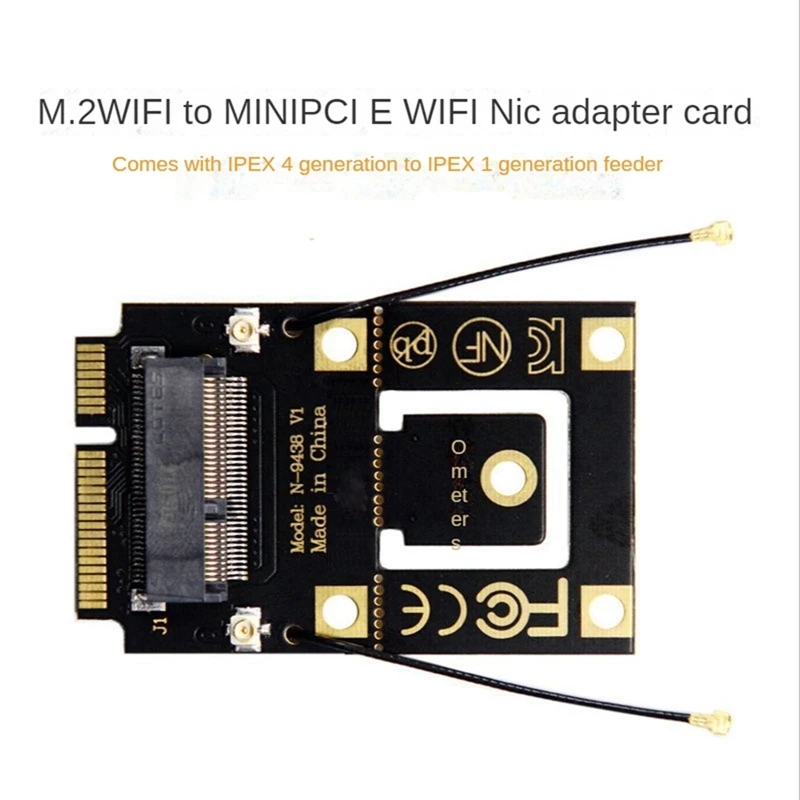 M. 2 NGFF כדי Mini PCI-E (Pcie+USB) מתאם עבור M. 2 Wifi Bluetooth אלחוטית Wlan כרטיס AX200 9260 8265 8260 עבור מחשב נייד