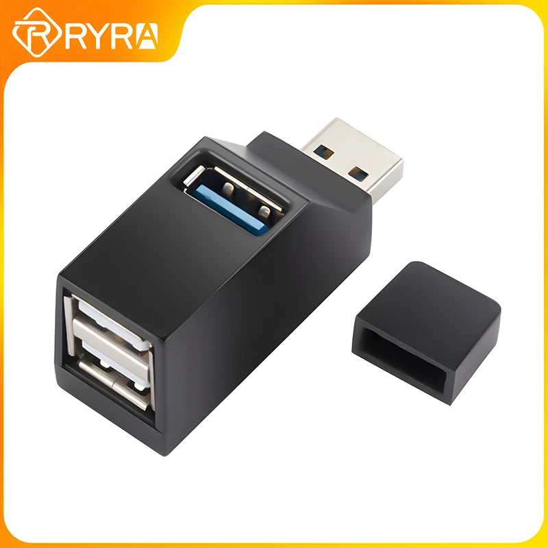 RYRA רכזות USB ממיר USB3.0 Hub 3 נמל Extender תחנות עגינה USB2.0 ספליטר במשך שלוש להפיץ היקפי למחשב