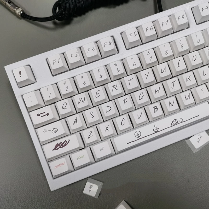 131 מפתחות בסגנון Keycap עבור Mx Mechanical Gaming Keyboard PBT Keycaps DIY