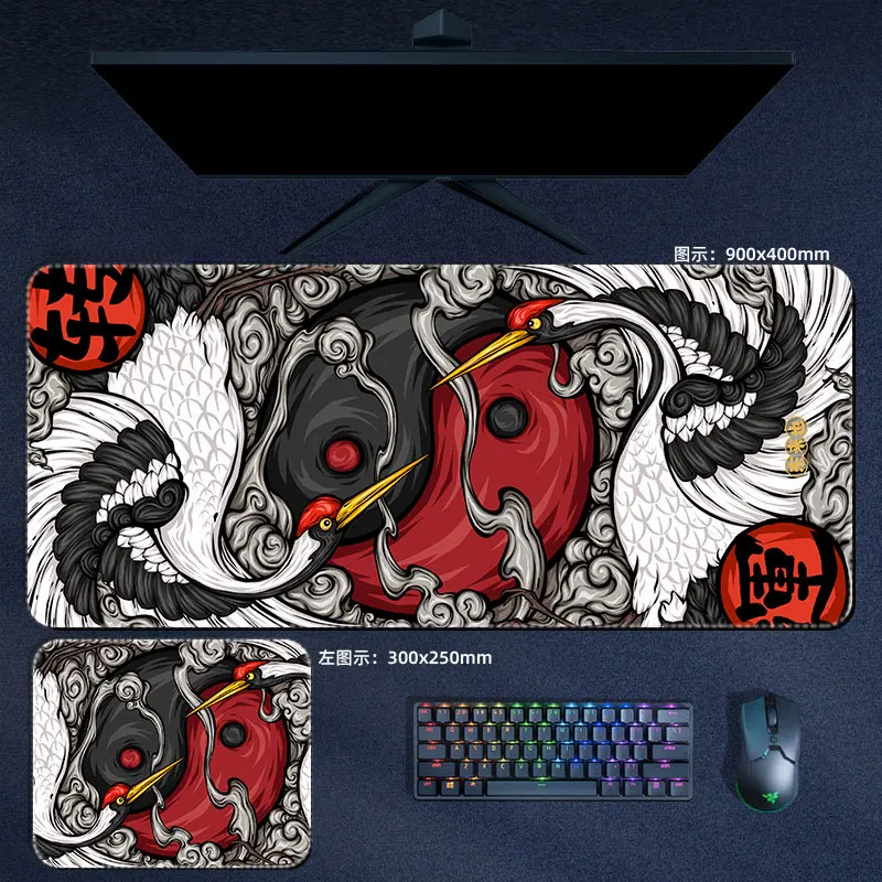 סיני רוח גדול משטח עכבר הדרקון יפני רכילות Mousepad HD הדפסת מחשב נייד גיימר Pad PC Gaming אביזרים השולחן מחצלות