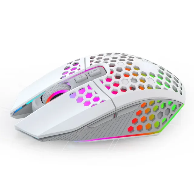 העכבר נטענת עכבר המשחקים המשרד USB אלחוטי RGB בעכבר על המחשב הנייד עכבר גיימר RGB 1600 DPI LED עם תאורה אחורית שקט t
