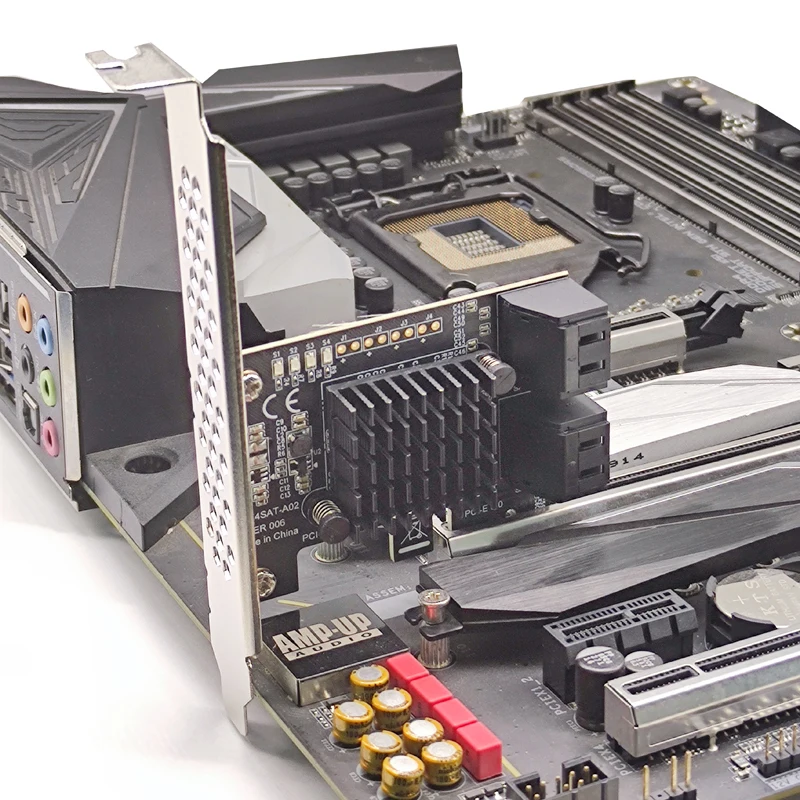 צ ' י כרייה SATA PCI-E מתאם 4 נמל SATA 3.0 ל-PCIe x1 GEN3 הרחבה כרטיס SATA 3 III PCI-e PCI Express כרטיס ASMedia ASM1064