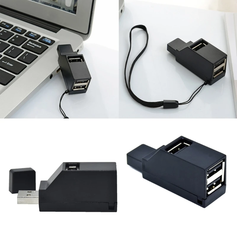 USB Hub 2.0 1 3 USB2.0 מתאם תקע עבור מחשב PC Flashdrive העברת נתונים זרוק משלוח