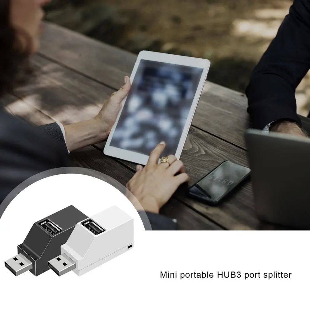 Mini 3 יציאות USB 3.0 2.0 מפצל Hub העברת נתונים במהירות גבוהה ספליטר תיבה מתאם למחשב נייד MacBook Pro אביזרים