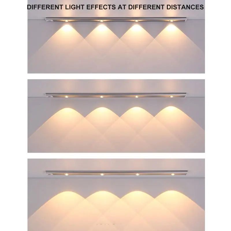 LED חכמה חיישן אור LED חיישן תנועה הקבינט אור כהה הסביבה מתחת לדלפק גופי תאורה פעם אחת באופן מלא