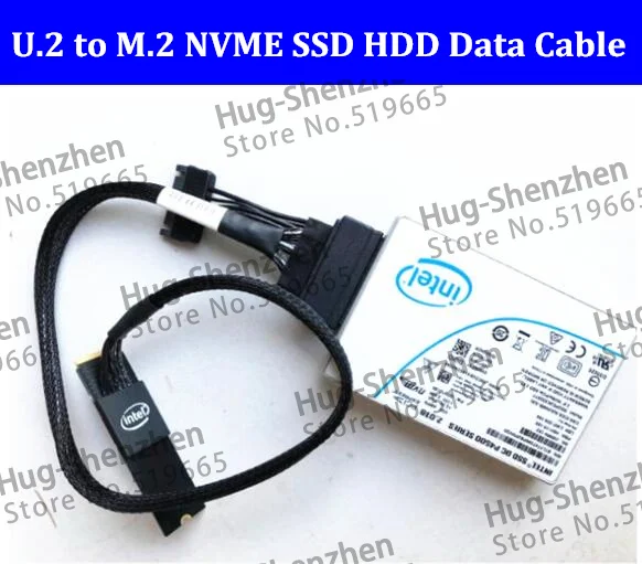 איכות גבוהה המידע מ 2 U 2-SFF-8639 ממיר כבלים NVME SSD דיסק קשיח, כבל נתונים 750 p3500 p3600 p3700