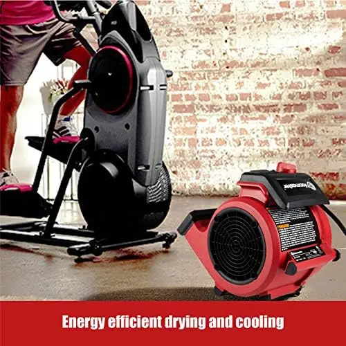 אדום מהדורה AM201 1101 550 CFM אוויר נייד Mover הרצפה, השטיח מייבש לייבוש וקירור