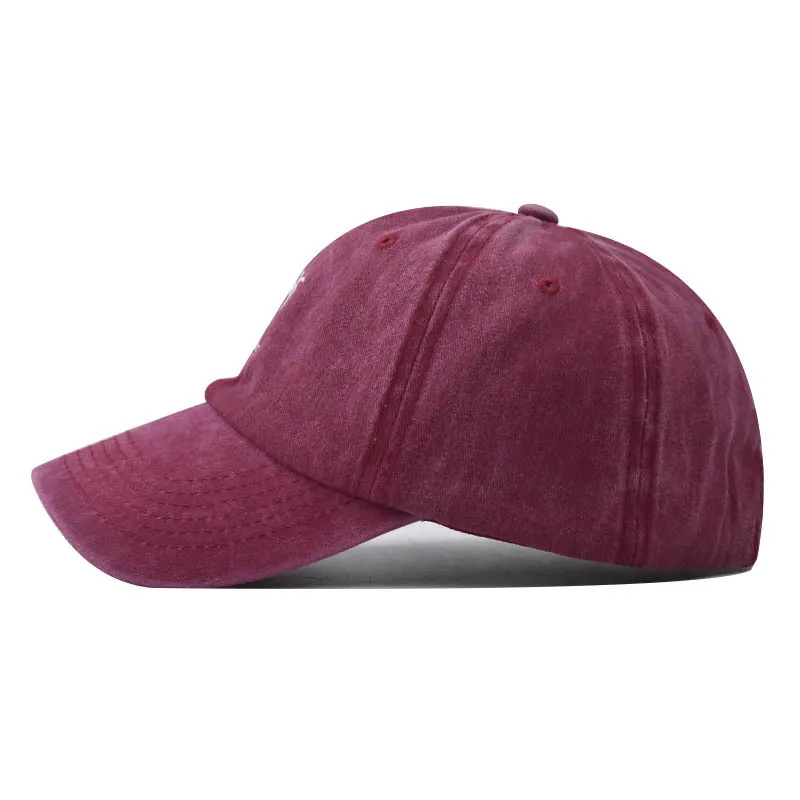 כובע בייסבול כובע Snapback צבע טהור כובע בייסבול עצי קוקוס מים כביסה כובע אביב סתיו כובע היפ הופ כובע מצויד