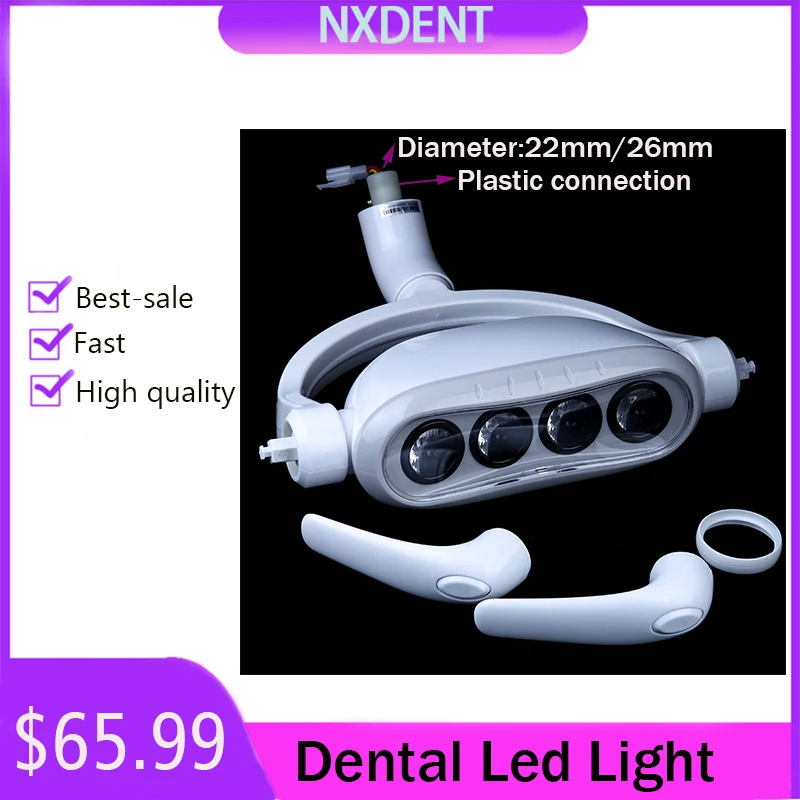 שיניים אוראלי אור 4 LED אור אוראלי המנורה רגיש מנורת LED שיניים כסא יחידה שיניים התקרה אור ניידת מרפאת שיניים יחידה