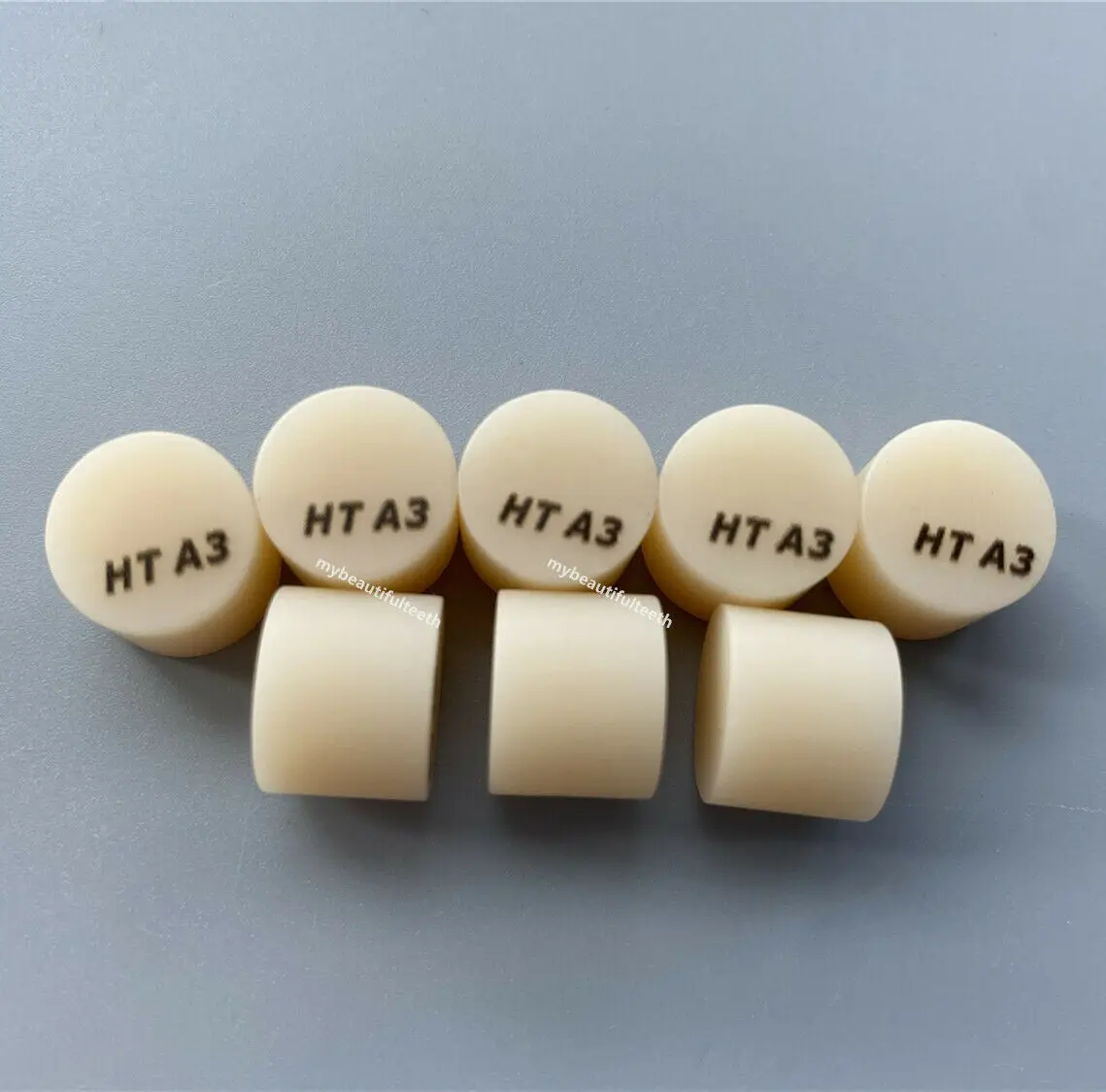 5pieces שיניים מטילי Disilicate זכוכית ליתיום Emax לחץ ציפויי חרסינה כתר HT A3