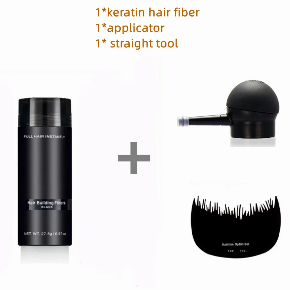 27.5 גרם סיבי שיער ערכת לצמיחה מחודשת אבקות קרטין המוליך שיער בניית סיבי ספריי משאבת צמיחת השיער טיפוח השיער Dropshopping