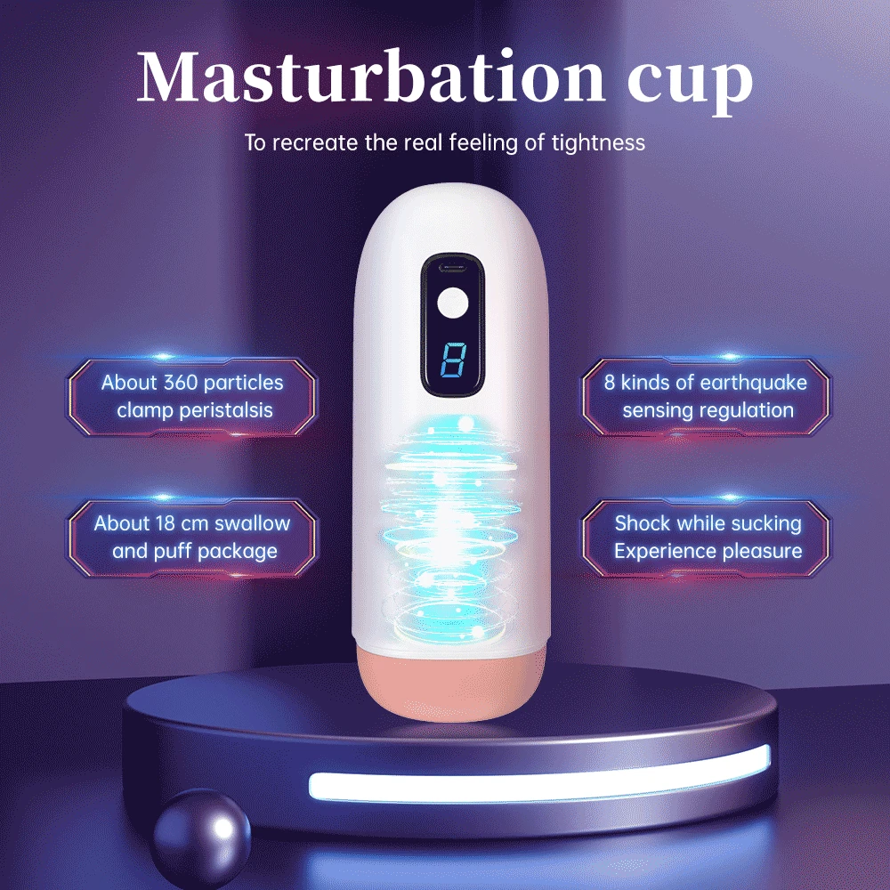 2023 צעצוע מין לגברים אוטומטי מאונן זכר צעצועי סקס אמיתי כוס ויברטור אוננות, כוס מציצה למבוגרים Juguetes Sexuales 18