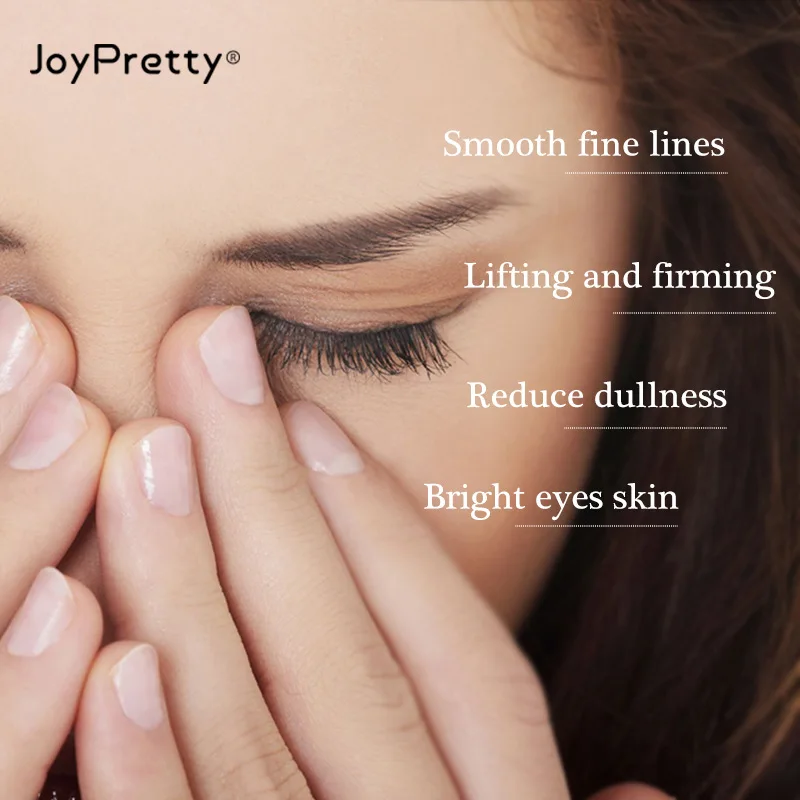 JoyPretty קרם עיניים אנטי אפל הזדקנות מעגל להסרת שקיות עיניים, קרם נגד קמטים להקל קמטוטים לחות הלבנת עיניים טיפול
