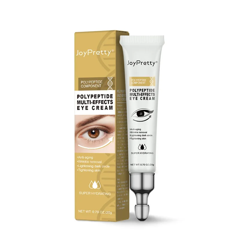 JoyPretty קרם עיניים אנטי אפל הזדקנות מעגל להסרת שקיות עיניים, קרם נגד קמטים להקל קמטוטים לחות הלבנת עיניים טיפול