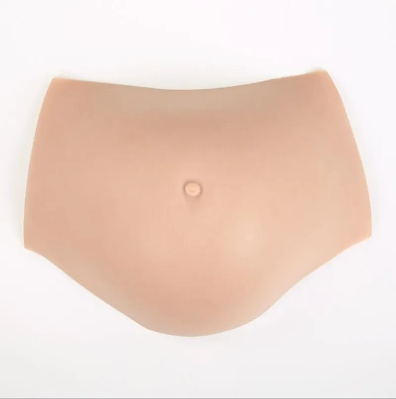 סיליקון הבטן עור סיליקון פונדקאות צילום אביזרים נשים בהריון מזויף הבטן cosplay קרוס-דרסר אביזרים