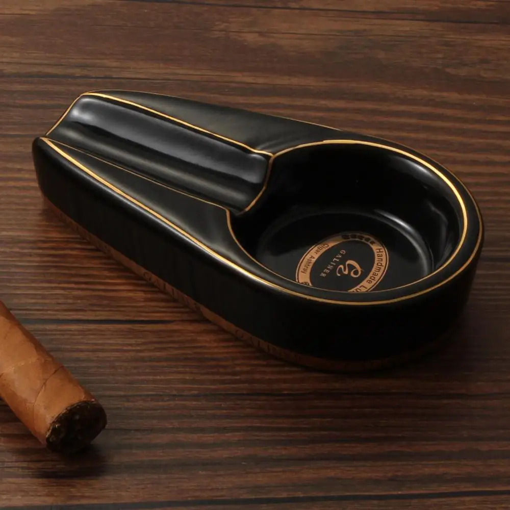 GALINER כיס הסיגר במאפרה חיצוני נייד סיגריה מאפרות 1 סיגר בעל הסיגר אביזרים עם קופסת מתנה עבור סיגר